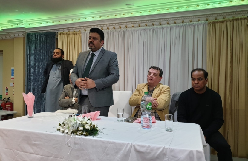 Rizwan Ali Shah Delivering a Speech
