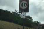 Eyesore Sign Attached to Street Furniture